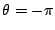 $\theta=-\pi$